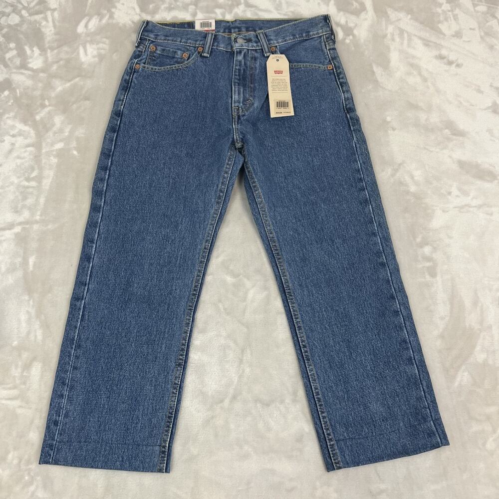 Levis 505 Jeans Mens 30 Straight Leg Rework Altered Hem‎ Upcycling Project READ